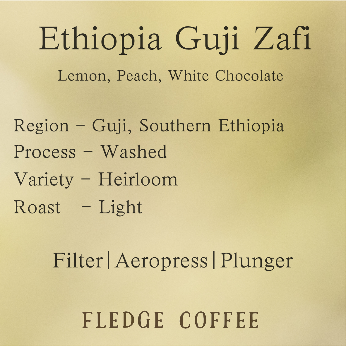 Ethiopia Guji Zafi